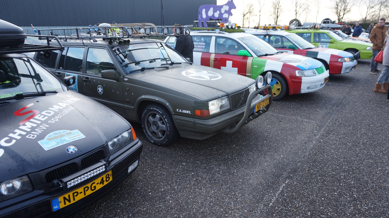 Lots and lots of Volvos.